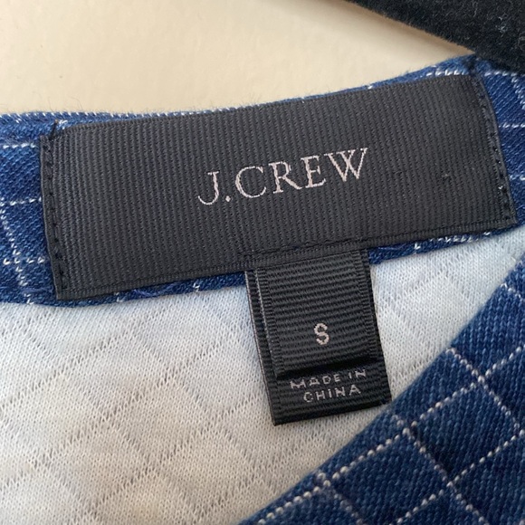 JCREW Quilted Indigo Sweater. Size S. NWOT - Picture 5 of 8
